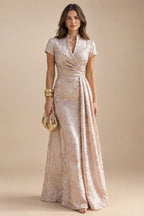 A-Line/Princess Scoop Neck Chiffon Maxi Mother of the Bride & Groom Dresses with Ruffles (SHI22501599)