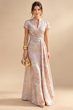 Chiffon A-Line/Princess Scoop Neck Floor-Length Mother of the Bride & Groom Dresses with Floral Embroidery (SHI22501221)