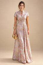 A-Line/Princess Scoop Neck Chiffon Floor-Length Mother of the Bride & Groom Dresses for Women (SHI22501635)