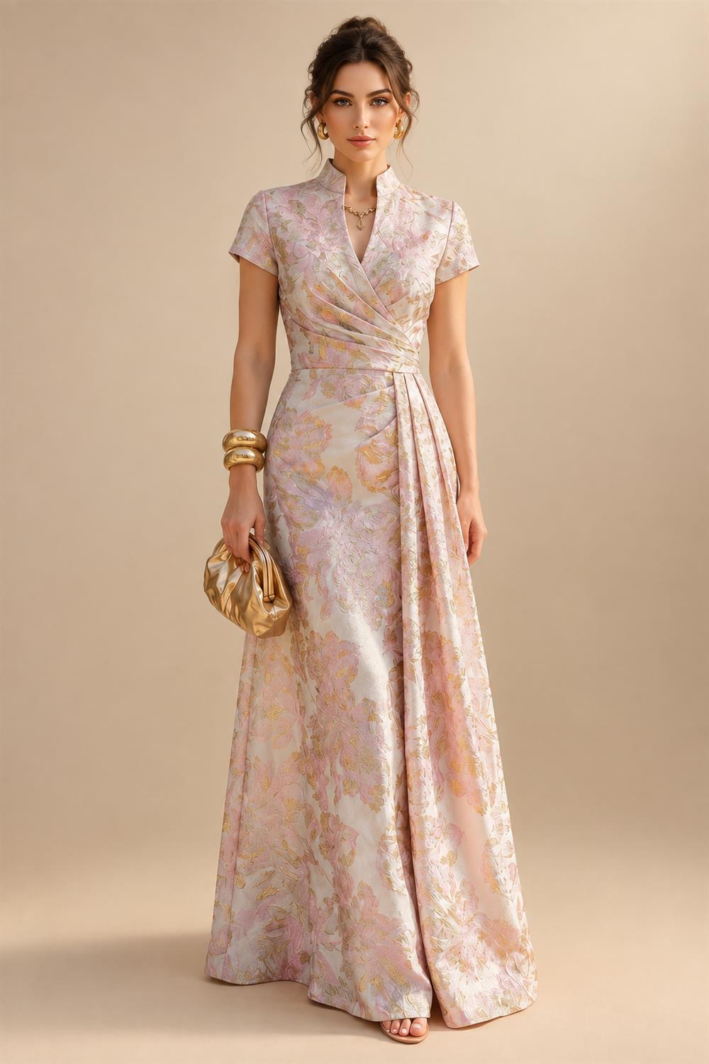Sheath/Column Off Shoulder Chiffon Floor-Length Mother of the Bride & Groom Dresses with Lace Appliques (SHI22501551)
