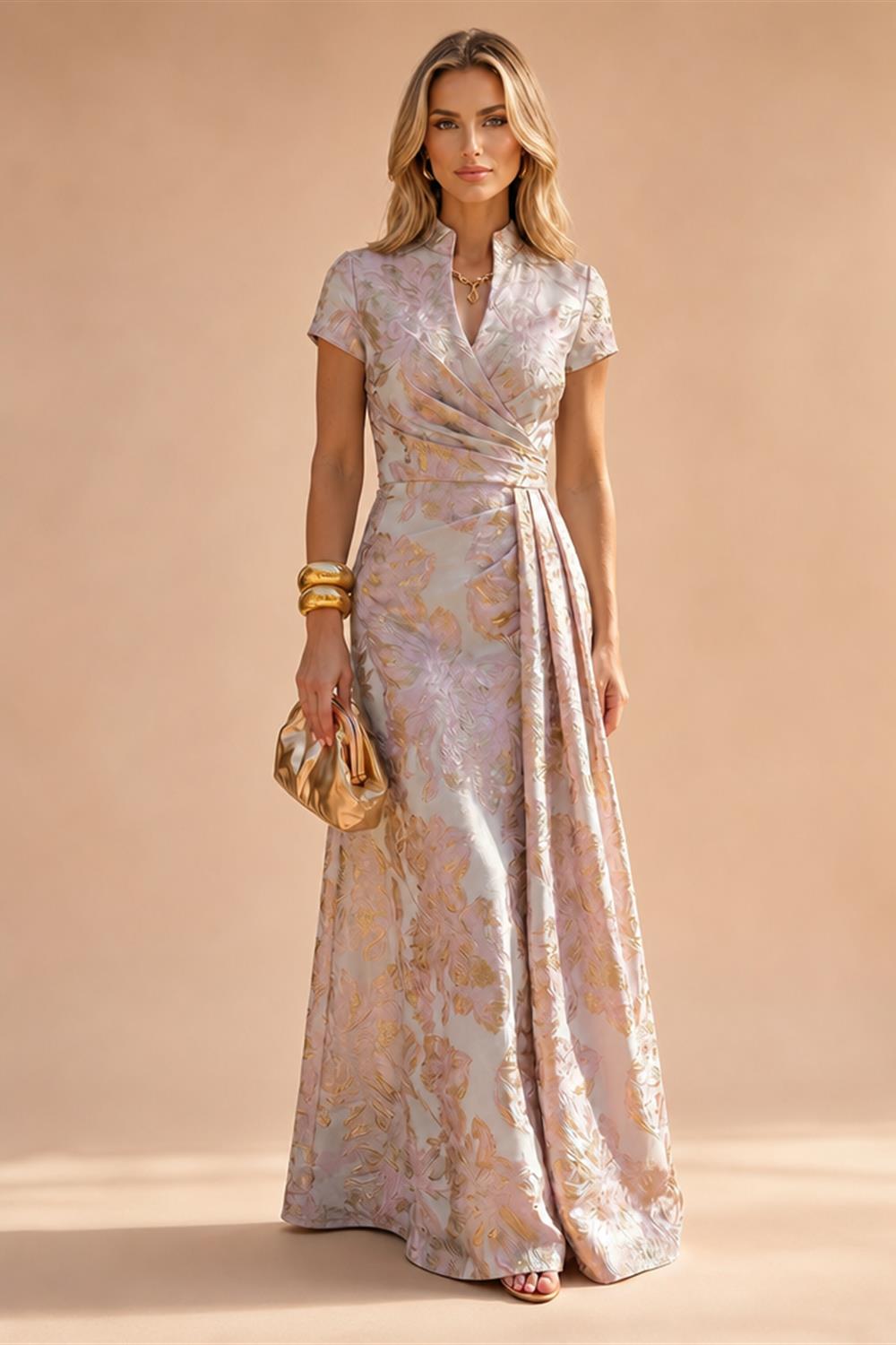 A-Line Floor Length One Shoulder Long Mother of the Bride Dresses with Lace (SHI22500179)