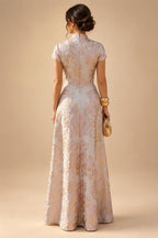 Sheath/Column Off Shoulder Chiffon Floor-Length Mother of the Bride & Groom Dresses with Lace Appliques (SHI22501551)