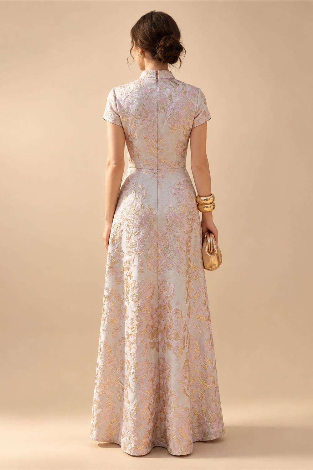 Sheath/Column Off Shoulder Chiffon Floor-Length Mother of the Bride & Groom Dresses with Lace Appliques (SHI22501551)