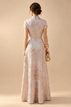 Sheath/Column Off Shoulder Chiffon Floor-Length Mother of the Bride & Groom Dresses with Lace Appliques (SHI22501551)