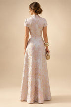 Sheath Silk Off Shoulder Ruched Maxi Mother of the Bride & Groom Dresses (SHI22500808)