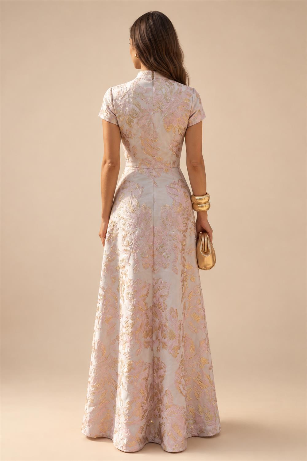 A-Line/Princess Scoop Neck Chiffon Maxi Mother of the Bride & Groom Dresses with Ruffles (SHI22501599)