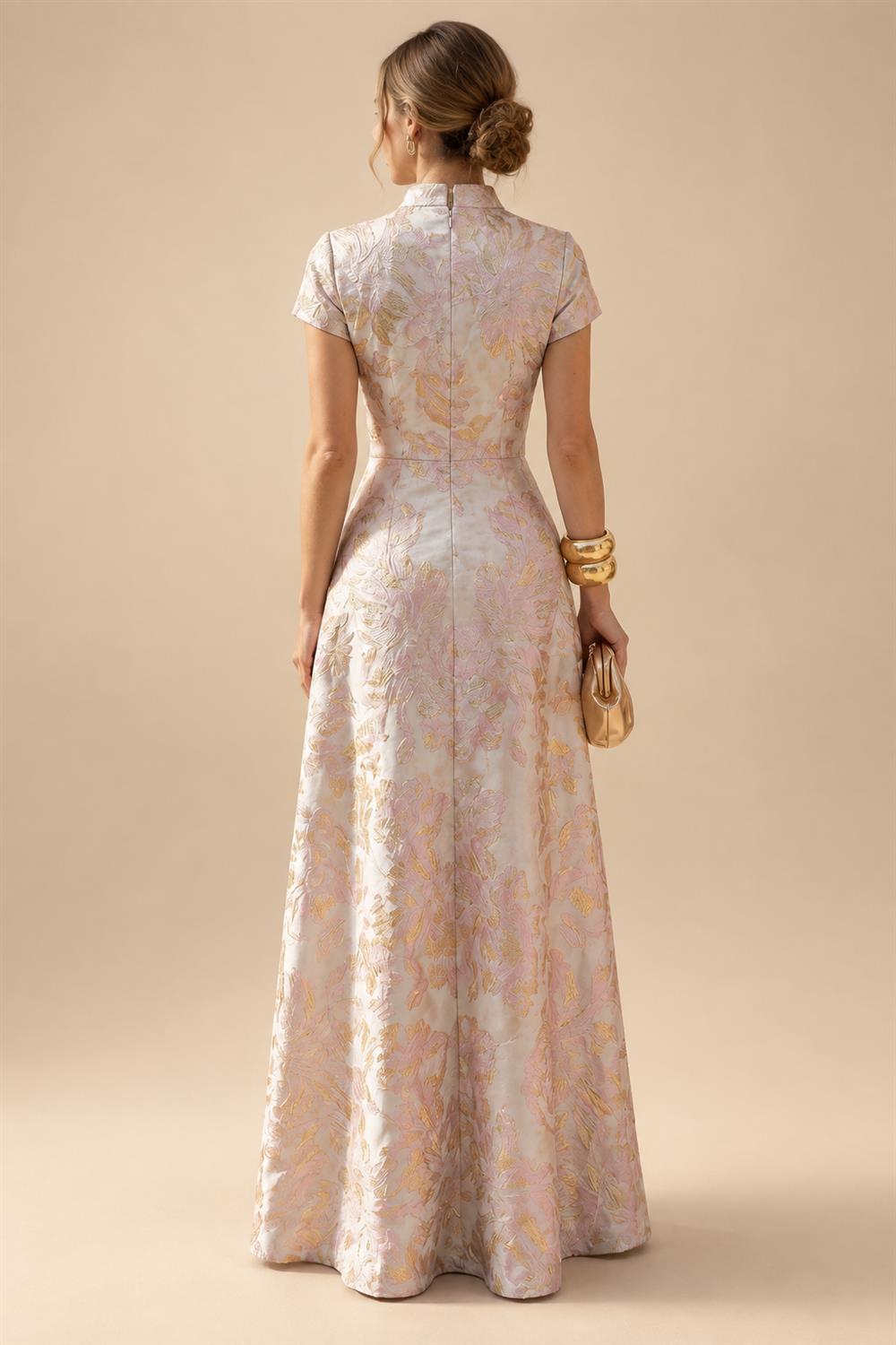 A-Line/Princess Scoop Neck Chiffon Maxi Mother of the Bride & Groom Dresses with Ruffles (SHI22501599)