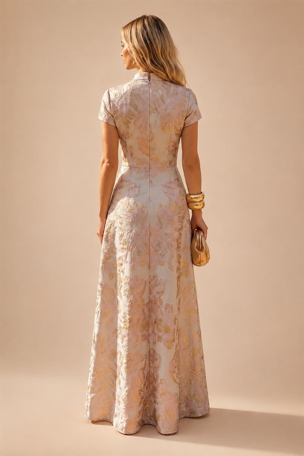A-Line/Princess Sweetheart Chiffon Maxi Mother of the Bride & Groom Dresses with Lace Appliques & Ruched Bodice (SHI22501637)
