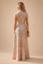 A-Line/Princess Sweetheart Chiffon Maxi Mother of the Bride & Groom Dresses with Lace Appliques & Ruched Bodice (SHI22501637)