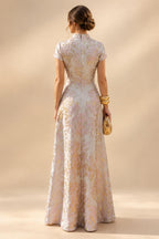 Pantsuits Separates Scoop Neck Sequins Asymmetrical Ankle-Length Mother of the Bride Dress with Slit (SHI22500132)