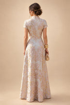 Sequin Floral Sheath Floor-Length Mother of the Bride & Groom Dresses with Satin Bodice (SHI22500925)