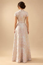 Two-Piece Mermaid Long Sleeve Floor-Length Mother of the Bride Dresses with Blazer Jacket (SHIA22500213)