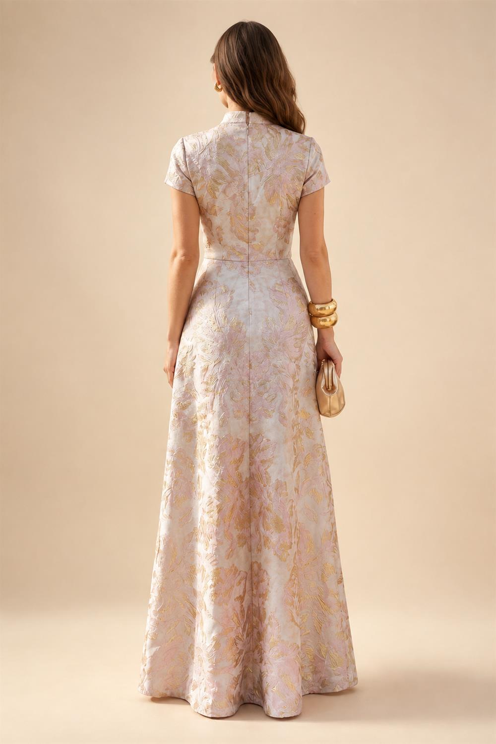 A-Line/Princess Strapless Lace Appliques Floor-Length Mother of the Bride & Groom Dresses with Pleats, Ruched Waist & Sweep Train (SHI22501664)