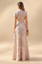 A-Line/Princess Off Shoulder Chiffon Floor-Length Mother of the Bride & Groom Dresses with Ruched Waist & Slit (SHI22501619)
