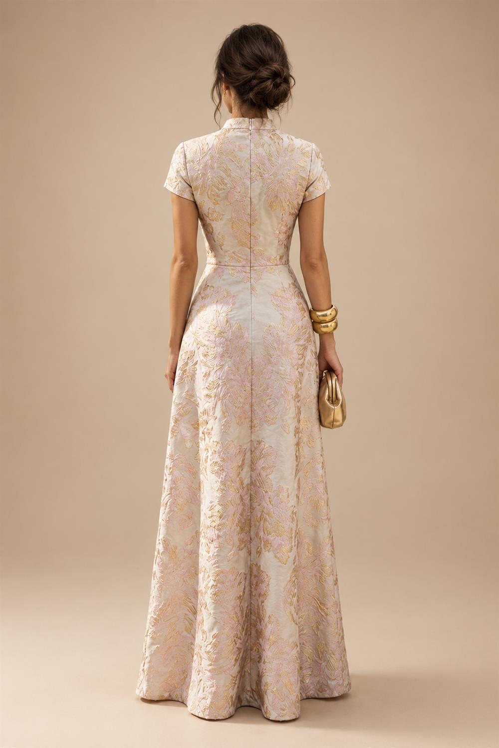 A-Line/Princess One Shoulder Floral Embroidery Floor-Length Mother of the Bride & Groom Dresses for Women (SHI22501656)