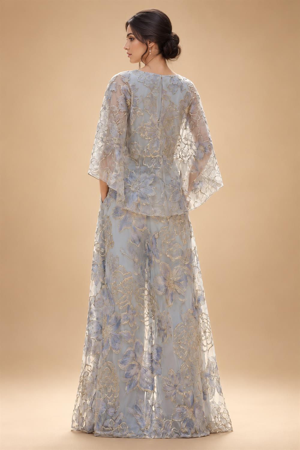 Lace V-Neck Floor-Length Mother of the Bride & Groom Dresses for Women with Ruffles (SHI22501076)