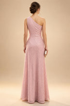 A-Line/Princess Scoop Neck Satin High-Low Mother of the Bride & Groom Dresses with Sequin Floral & Pleats (SHI22501631)