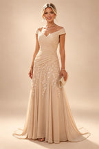 A-Line/Princess Scoop Neck Satin Maxi Mother of the Bride & Groom Dresses with Sweep Train, Ruched Waist & Rhinestones (SHI22501654)