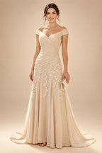 Scoop Neck Chiffon Floor-Length Mother of the Bride & Groom Jumpsuit with Lace Appliques (SHI22501558)