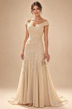 A-Line/Princess V-Neck Velvet Floor-Length Mother of the Bride & Groom Dresses with Ruched Waist (SHI22501614)