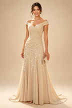 A-Line/Princess V-Neck Satin Floor-Length Mother of the Bride & Groom Dresses with?Jacquard Bolero?Jacket & Pleats (SHI22501695)