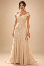 Elegant A-Line Chiffon Floor-Length Mother of the Bride & Groom Dresses with Satin Corset Bodice (SHI22500678)