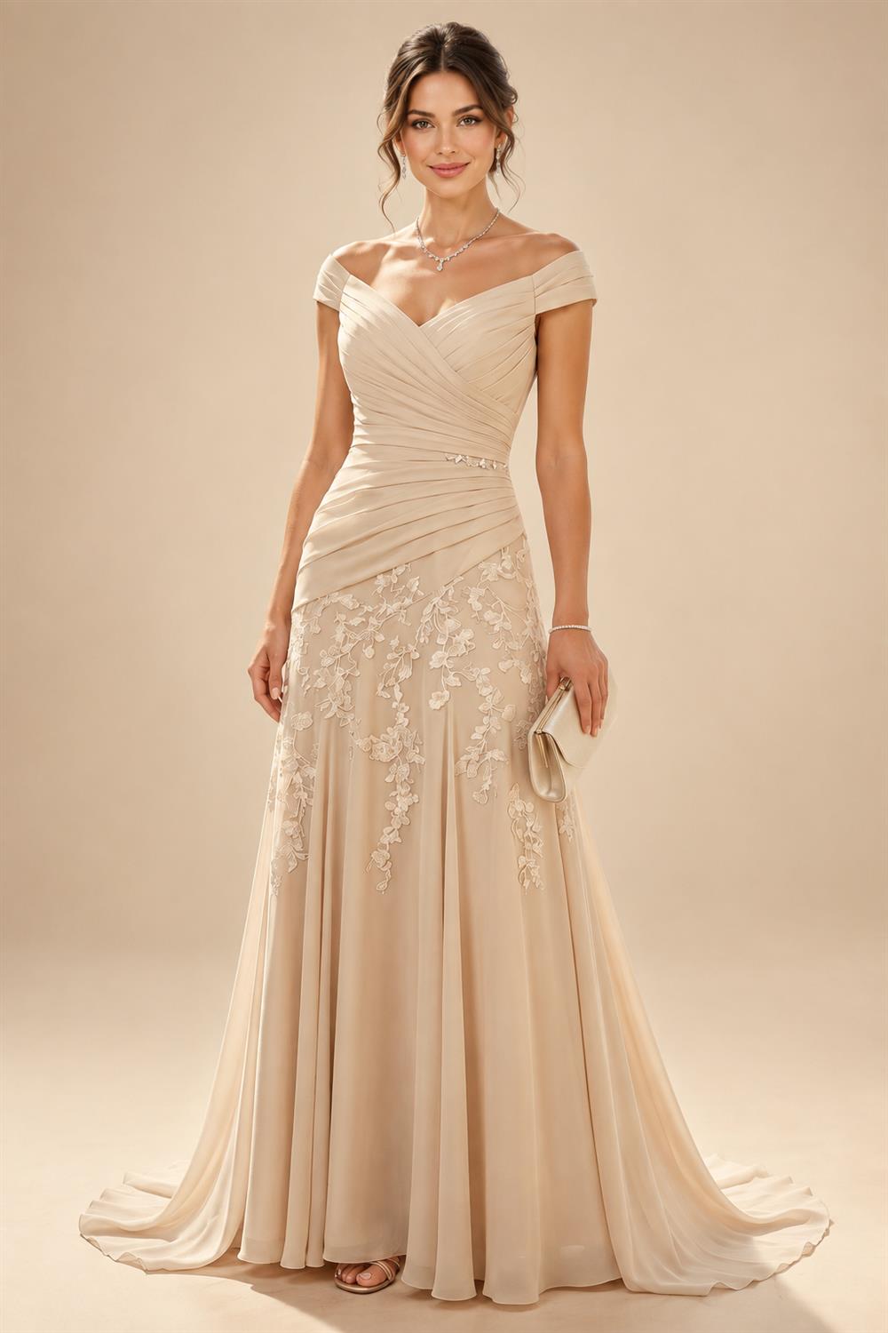 Pantsuits Separates Scoop Neck Sequins Asymmetrical Ankle-Length Mother of the Bride Dress with Slit (SHI22500132)