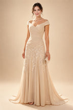 Jacquard Sheath/Column 3/4 Sleeves Floor-Length Mother of the Bride & Groom Dresses with Ruched Waist & Rhinestones (SHI22500801)