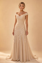 Jacquard Sheath/Column V-Neck Tea-Length Mother of the Bride & Groom Dresses for Women (SHI22501292)