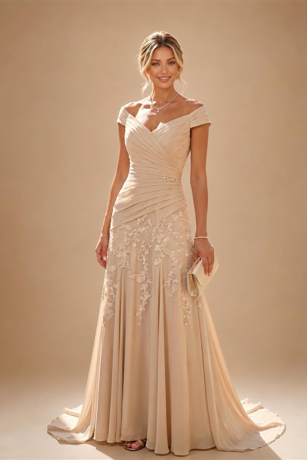Sequin Floral Sheath Floor-Length Mother of the Bride & Groom Dresses with Satin Bodice (SHI22500925)