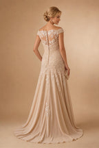 Floral Print A-Line/Princess Scoop Neck Floor-Length Mother of the Bride & Groom Dresses with Pockets (SHI22500916)