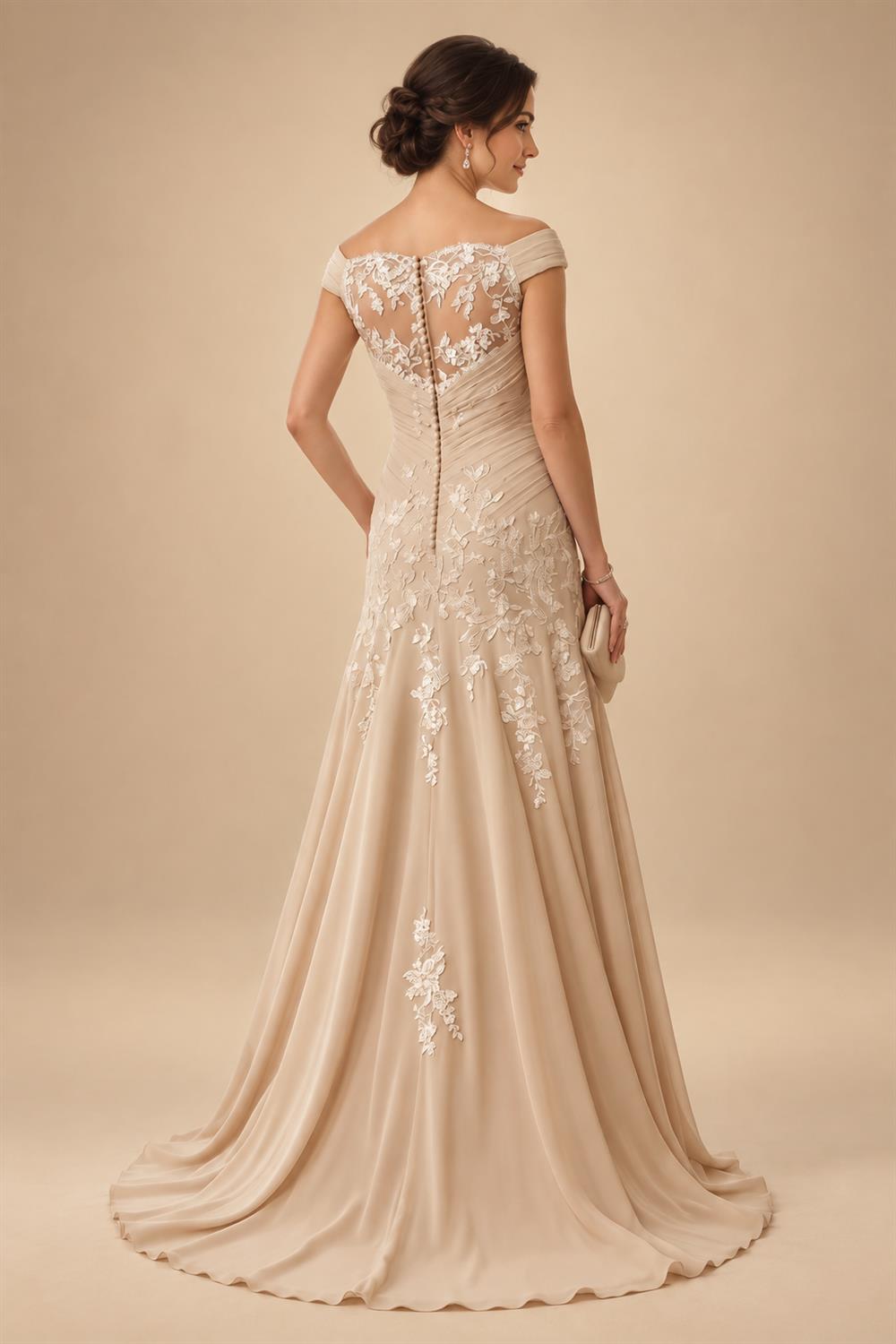 A-Line/Princess Scoop Neck Satin High-Low Mother of the Bride & Groom Dresses with Sequin Floral & Pleats (SHI22501631)