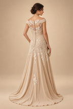 A-Line/Princess Scoop Neck Satin High-Low Mother of the Bride & Groom Dresses with Sequin Floral & Pleats (SHI22501631)