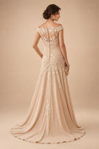 A-Line/Princess V-Neck Satin Floor-Length Mother of the Bride & Groom Dresses with?Jacquard Bolero?Jacket & Pleats (SHI22501695)