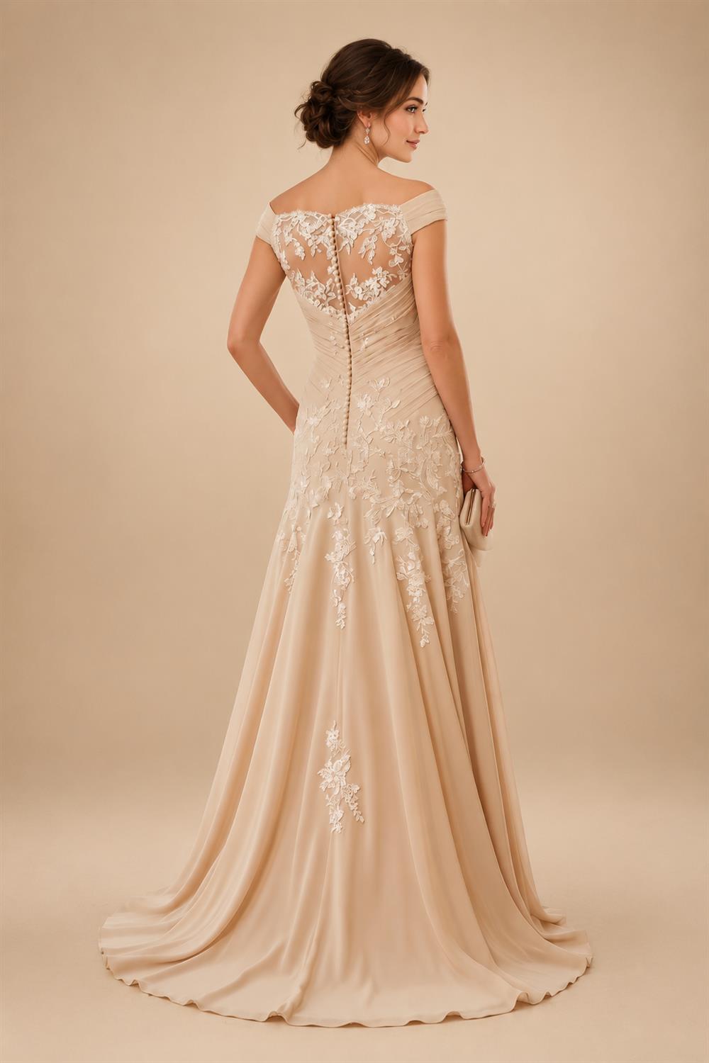 Jacquard Sheath/Column V-Neck Floor-Length Mother of the Bride & Groom Dresses with Ruffles & Ruched Waist (SHI22501060)