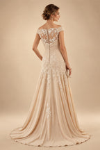 Jacquard A-Line/Princess V-Neck Floor-Length Mother of the Bride & Groom Dresses with Ruched Waist & Pockets (SHI22500984)