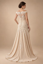 A-Line Floral Sequin Lace Floor-Length Mother of the Bride & Groom Dresses with Ruched Satin Bodice (SHI22500639)