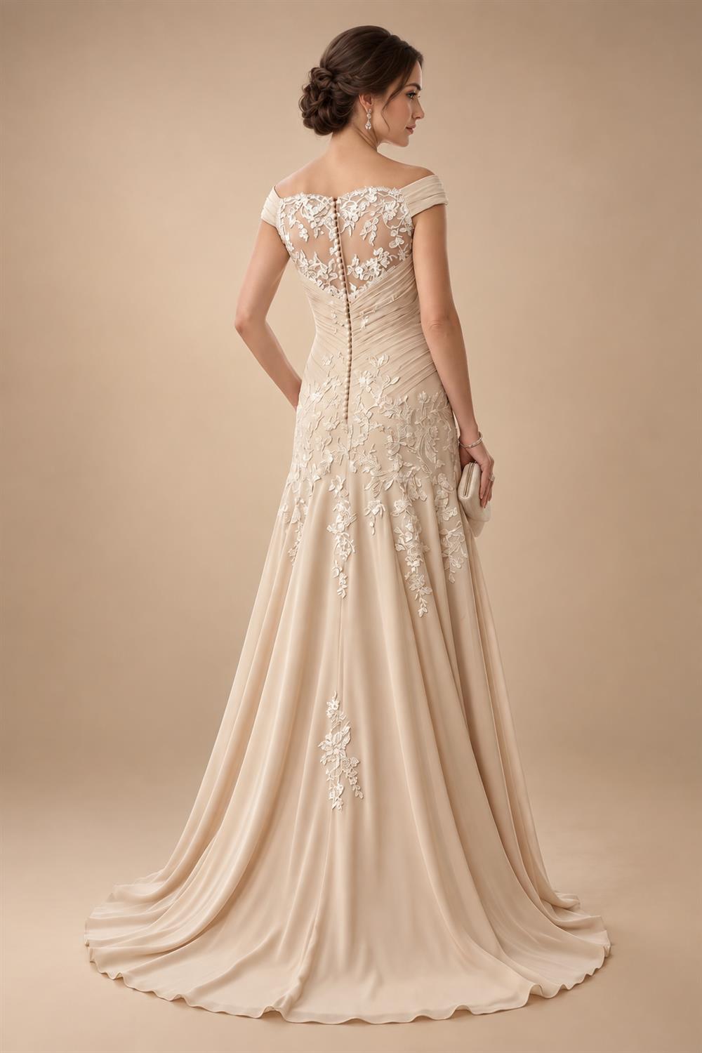 A-Line Floral Sequin Lace Floor-Length Mother of the Bride & Groom Dresses with Ruched Satin Bodice (SHI22500639)