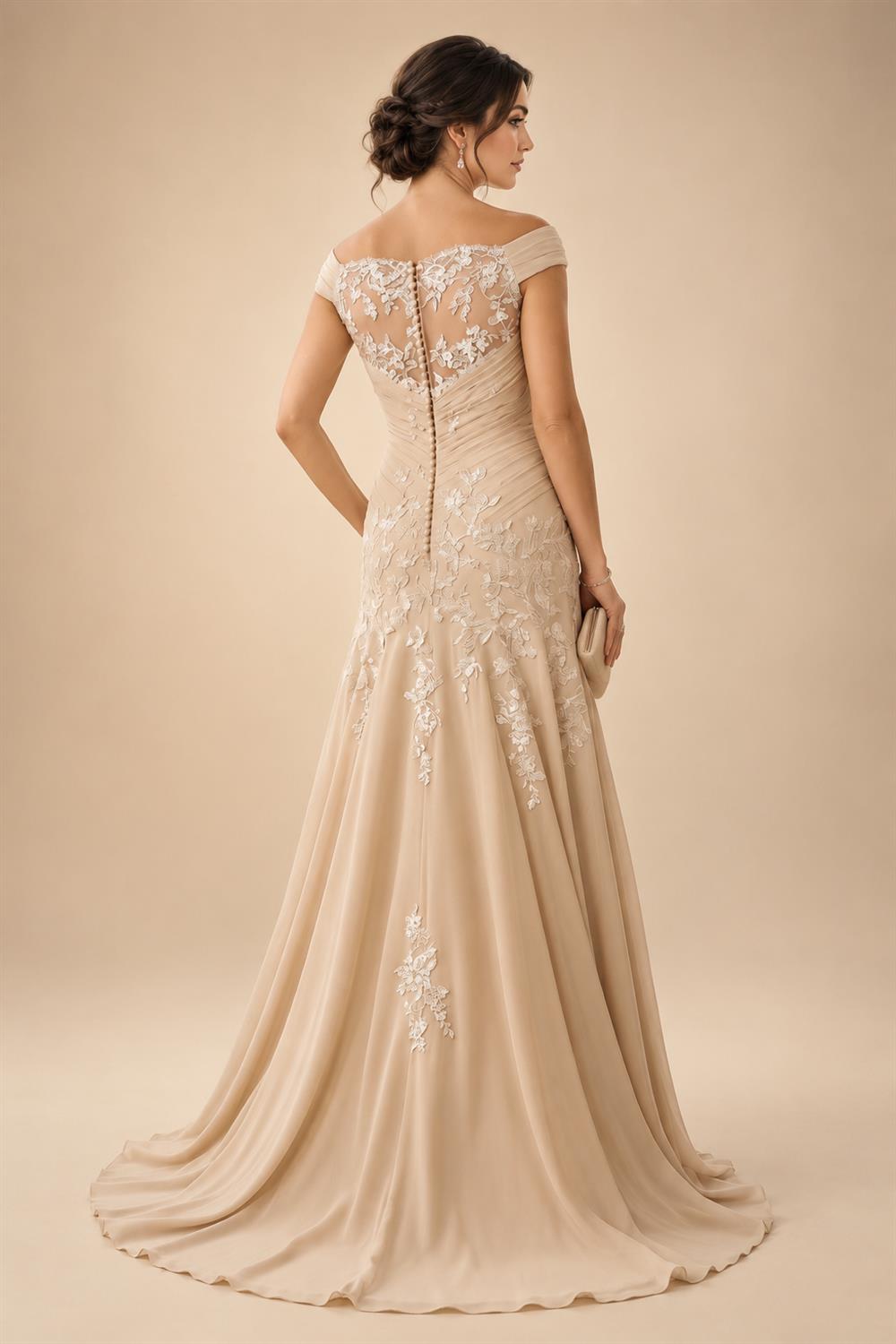 A-Line/Princess V-Neck Floral Embroidery Maxi Mother of the Bride & Groom Dresses with Ruched Waist (SHI22501624)