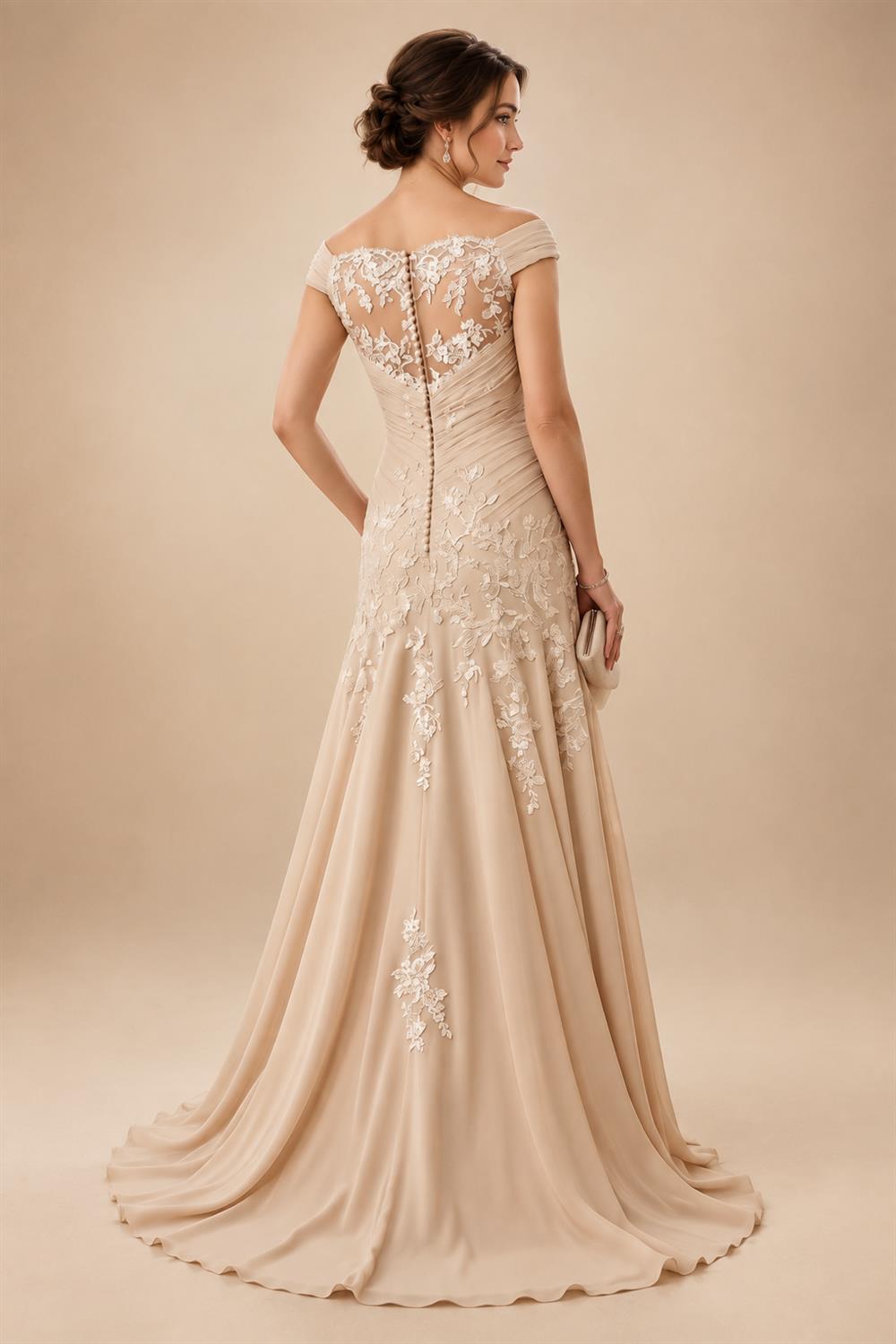 Sheath Silk Off Shoulder Ruched Maxi Mother of the Bride & Groom Dresses (SHI22500808)