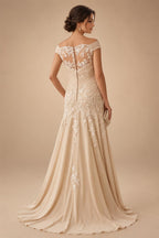 Lightweight Sheath Tea-Length Chiffon Mother of the Bride & Groom Dresses with Cowl Neck & Ruched Waist (SHI22500689)