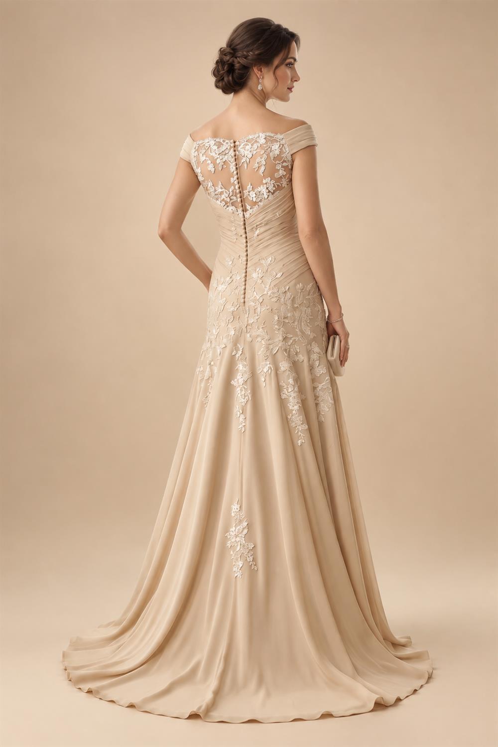 Jacquard Sheath/Column V-Neck Floor-Length Mother of the Bride & Groom Dresses with Ruffles & Ruched Waist (SHI22501058)