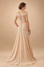 A-Line/Princess Pleated Two-Piece Tea-Length Mother of the Bride Dresses with Cascading Ruffles (SHI22500054)