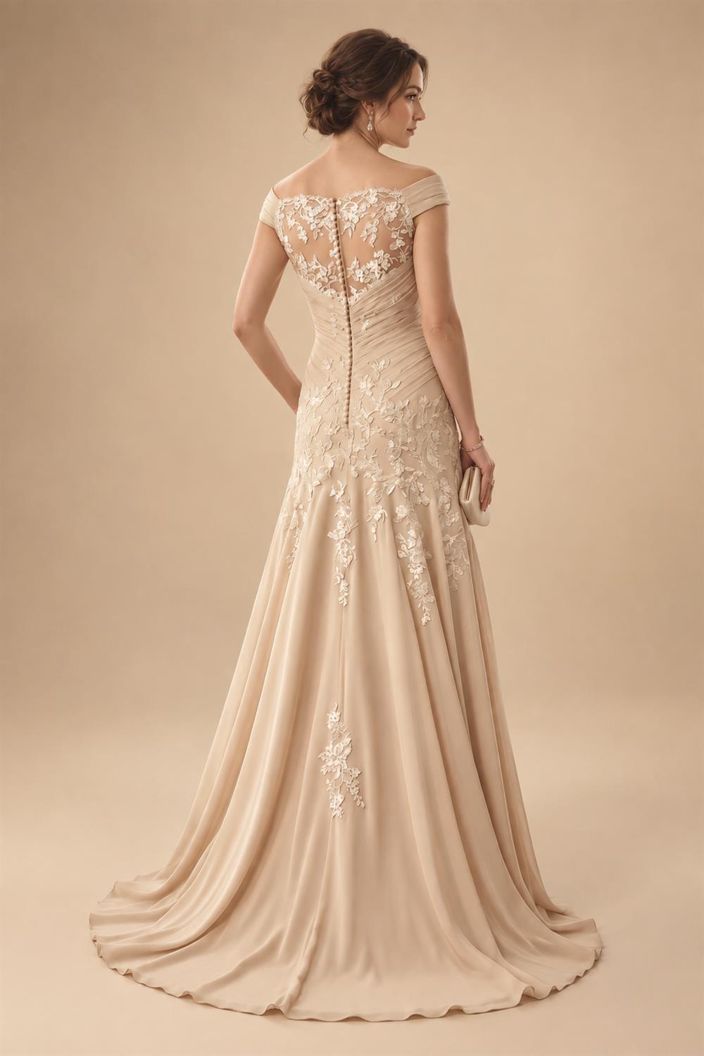 Floral Print A-Line/Princess Scoop Neck Tea-Length Mother of the Bride & Groom Dresses with Tiered Layers & Ruched Waist (SHI22501120)