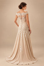 Jacquard Sheath/Column 3/4 Sleeves Floor-Length Mother of the Bride & Groom Dresses with Ruched Waist & Rhinestones (SHI22500801)