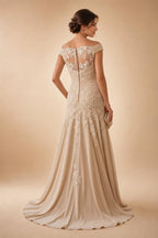 Jacquard A-Line/Princess V-Neck Floor-Length Mother of the Bride & Groom Dresses with Ruched Waist & Pockets (SHI22501298)