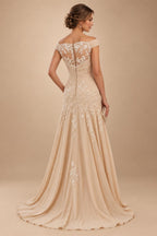 Jacquard A-Line/Princess V-Neck Floor-Length Mother of the Bride & Groom Dresses with Ruched Waist & Pockets (SHI22501298)