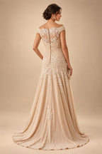 Elegant A-Line Chiffon Floor-Length Mother of the Bride & Groom Dresses with Satin Corset Bodice (SHI22500678)