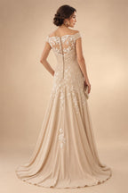 Cape Sleeve Floral Jacquard Satin Tea-Length Ruched Mother of the Bride Dresses 2 Piece (SHIA22500528)