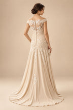 V Neck Chiffon Short Sleeves Mother of the Bride Dresses (SHIR1110366)
